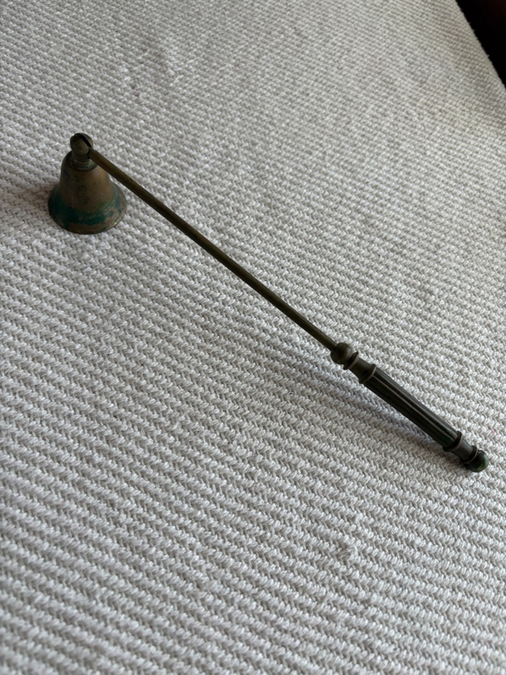 Vintage Brass Candle Snuffer Nice Patina